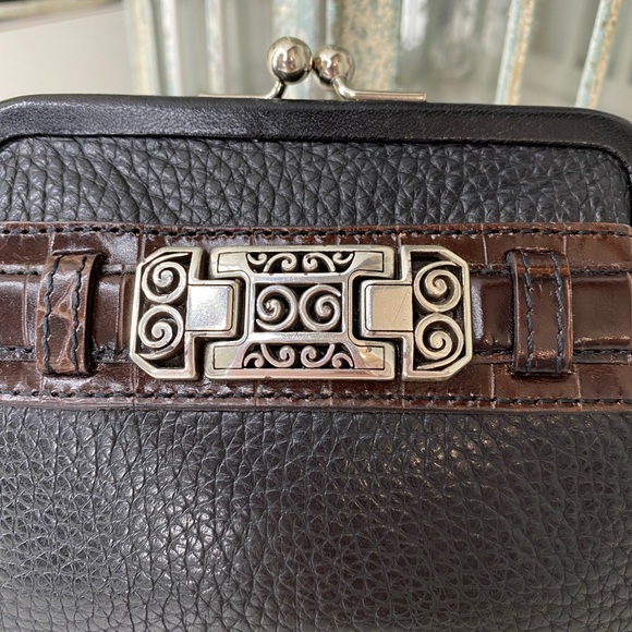 Brighton Black Leather Coin Clutch - Picture 3 of 8